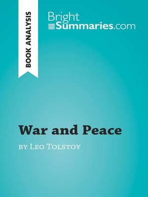 cover image of War and Peace by Leo Tolstoy (Book Analysis)